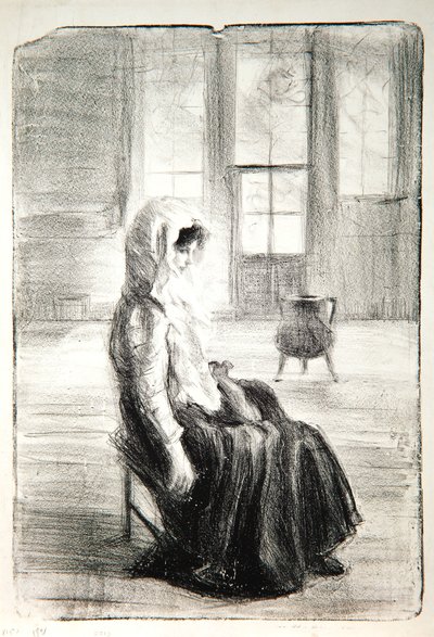 In the Old Chapel, 1909 by Albert de Belleroche